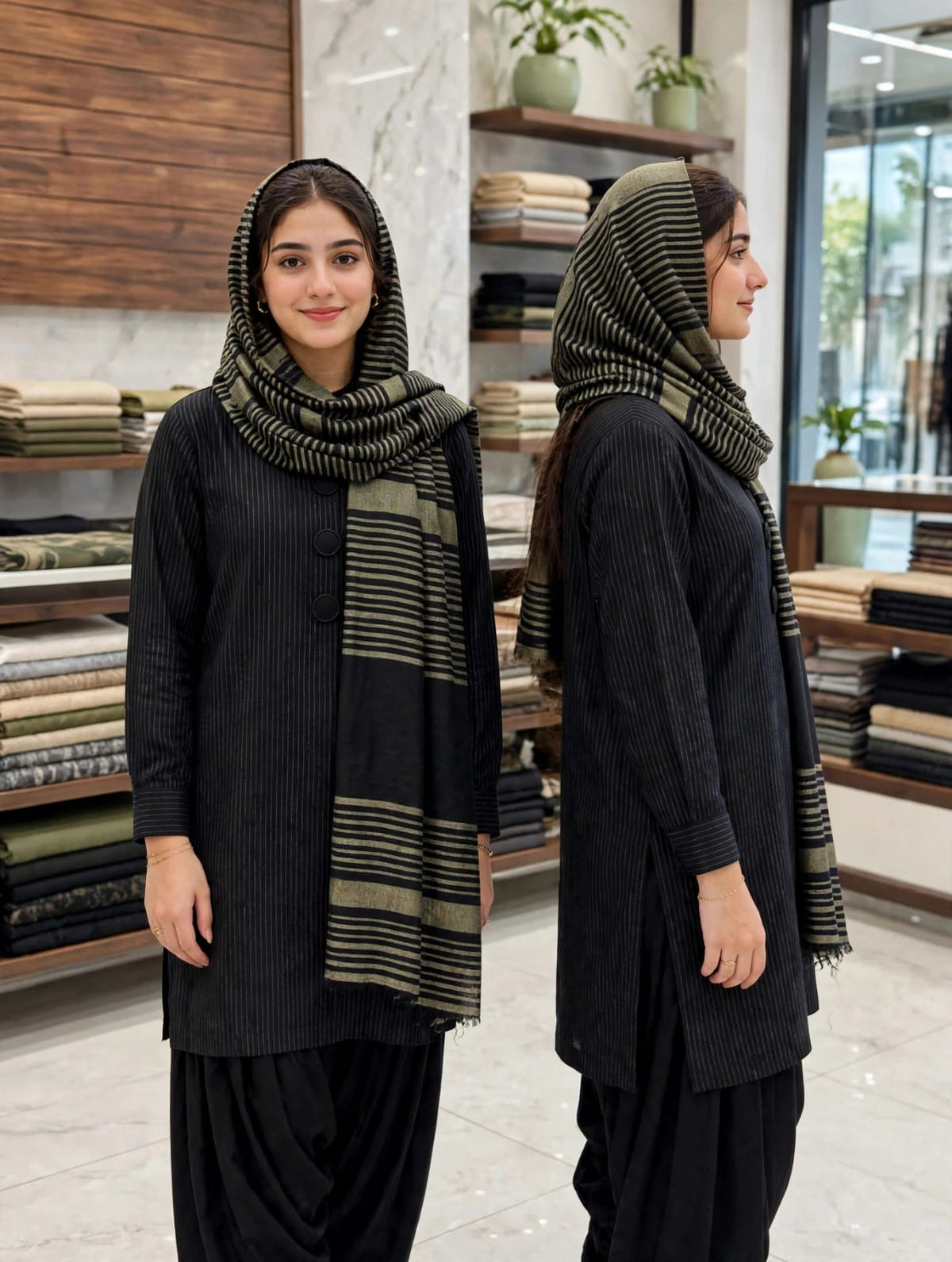 3 Piece Dress - BLACK PREMIUM