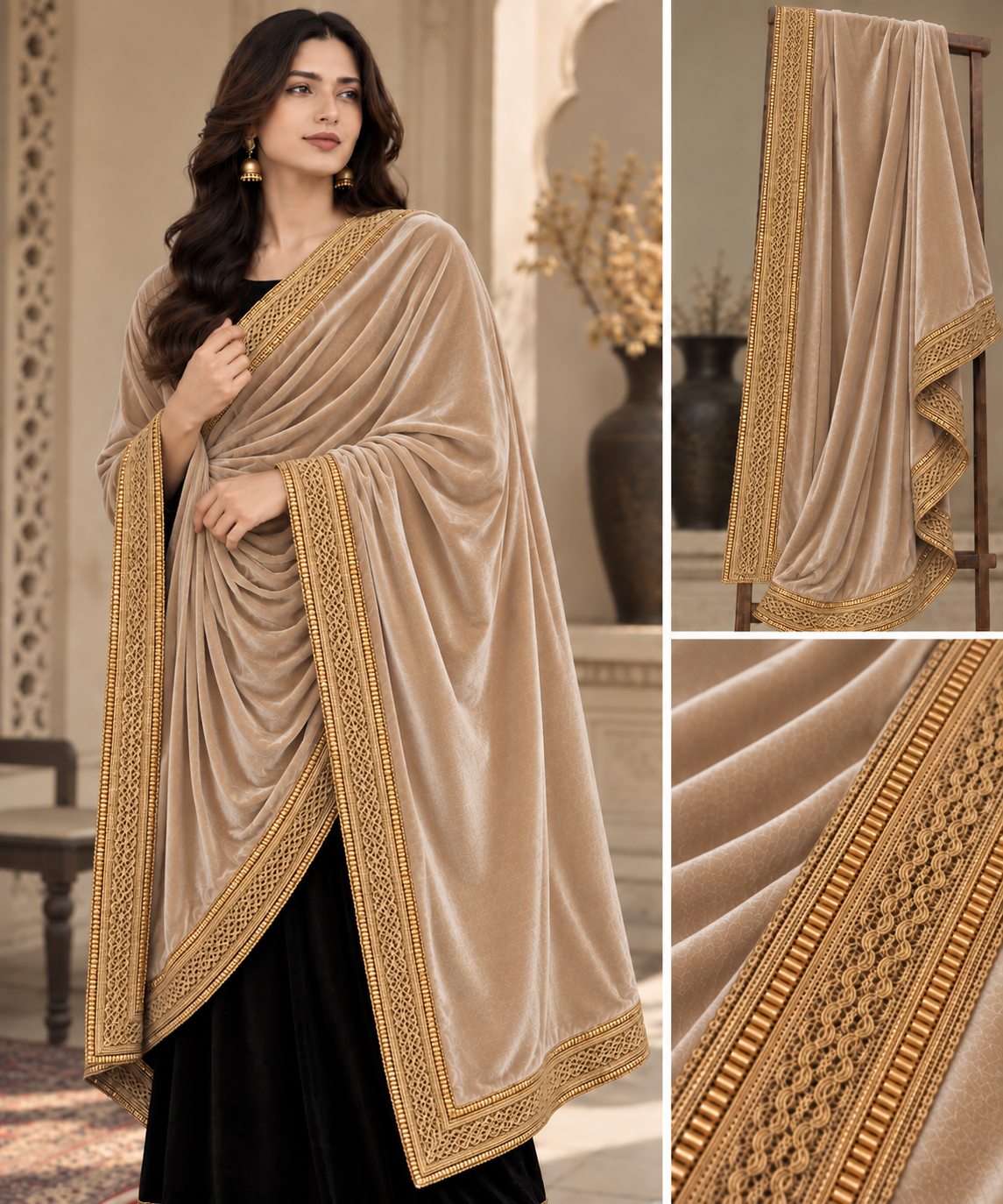 Girls Premium Velvet Shawal - D6