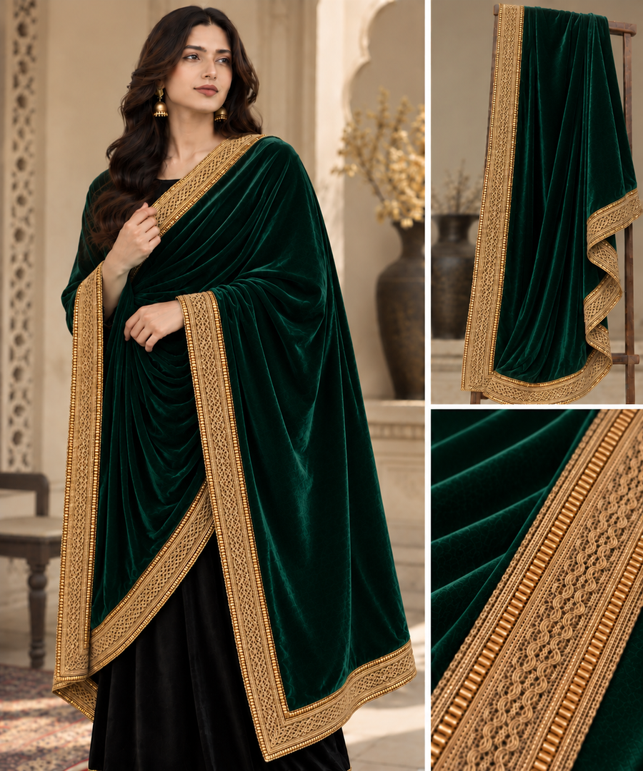 Girls Premium Velvet Shawal - D3