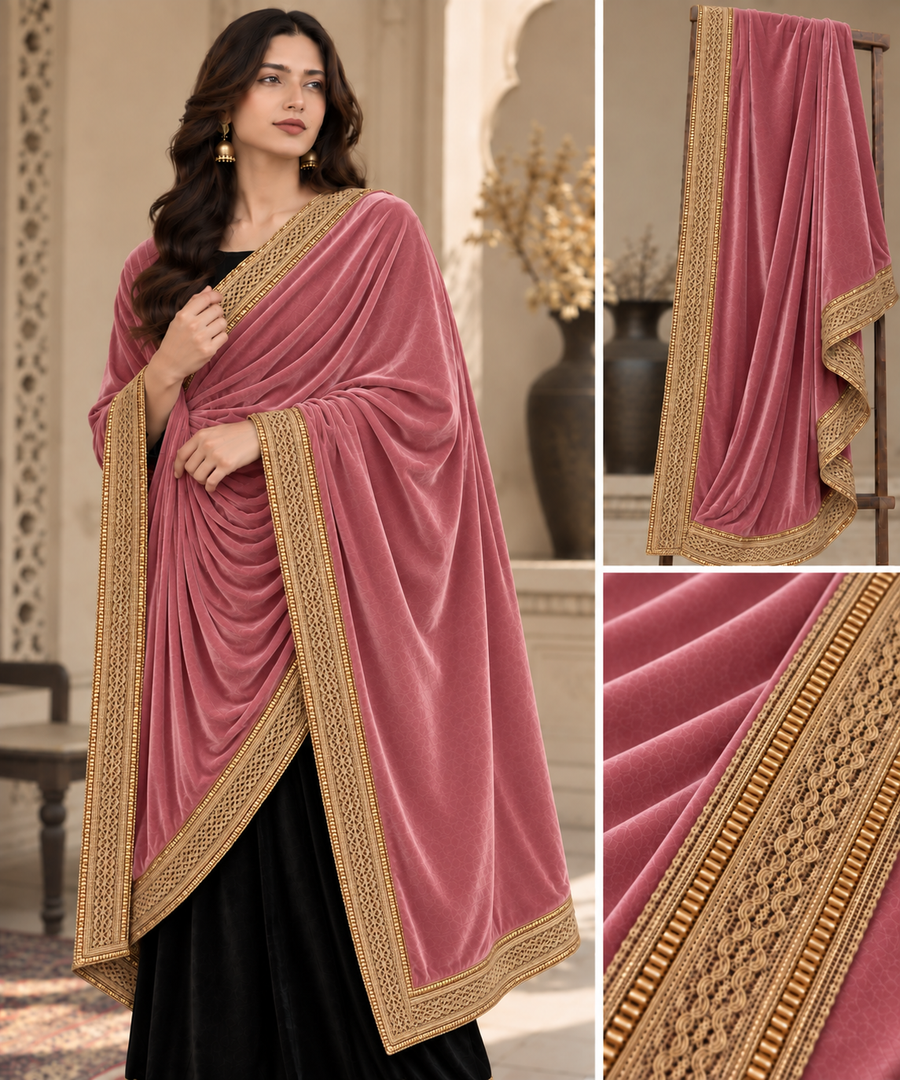 Girls Premium Velvet Shawal - D5