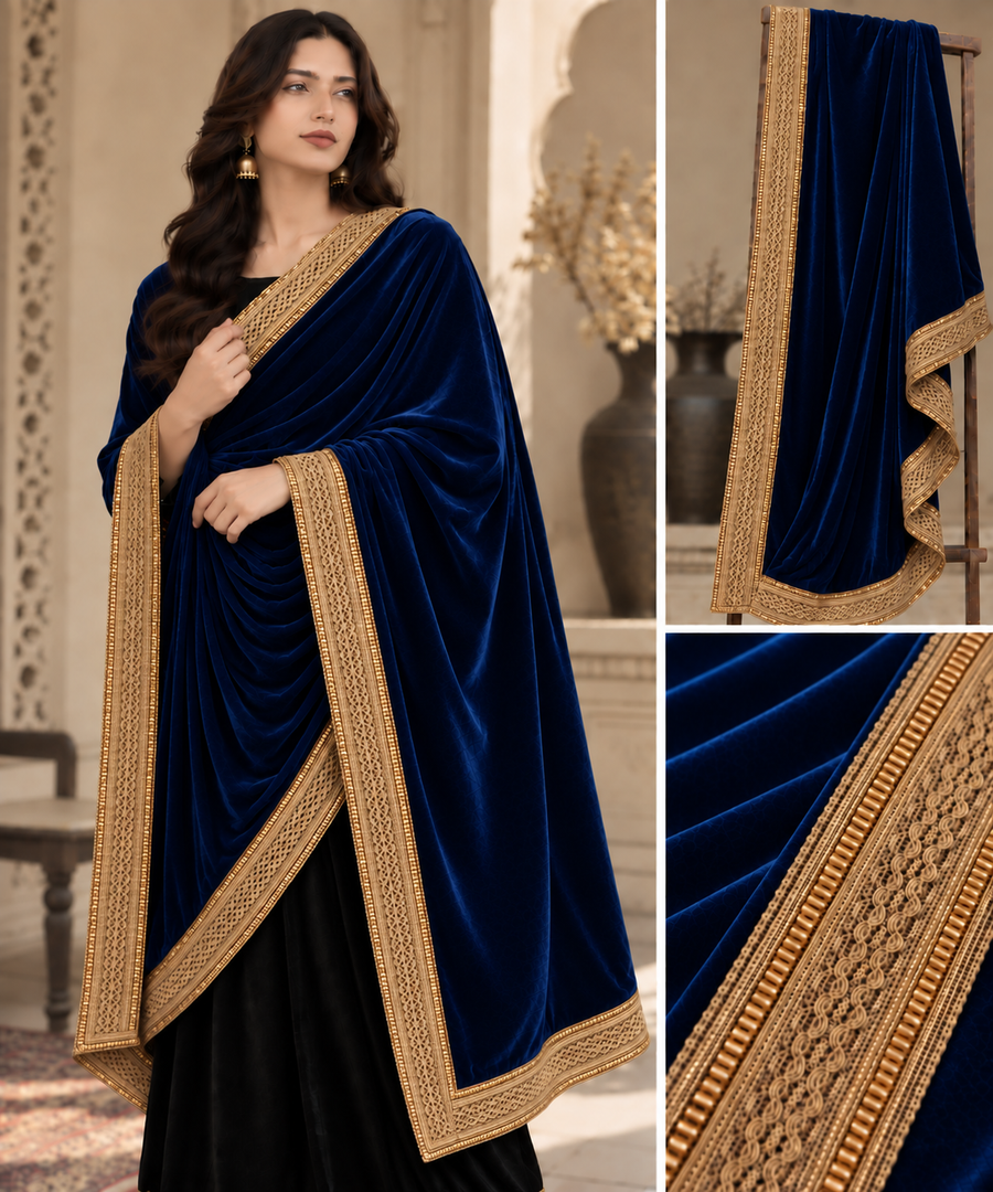 Girls Premium Velvet Shawal - D7