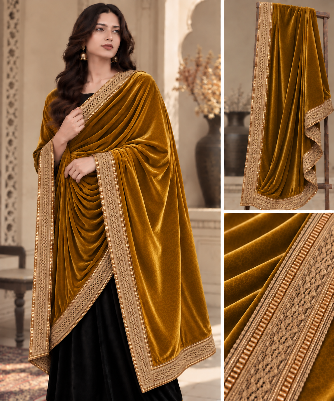 Girls Premium Velvet Shawal - D10