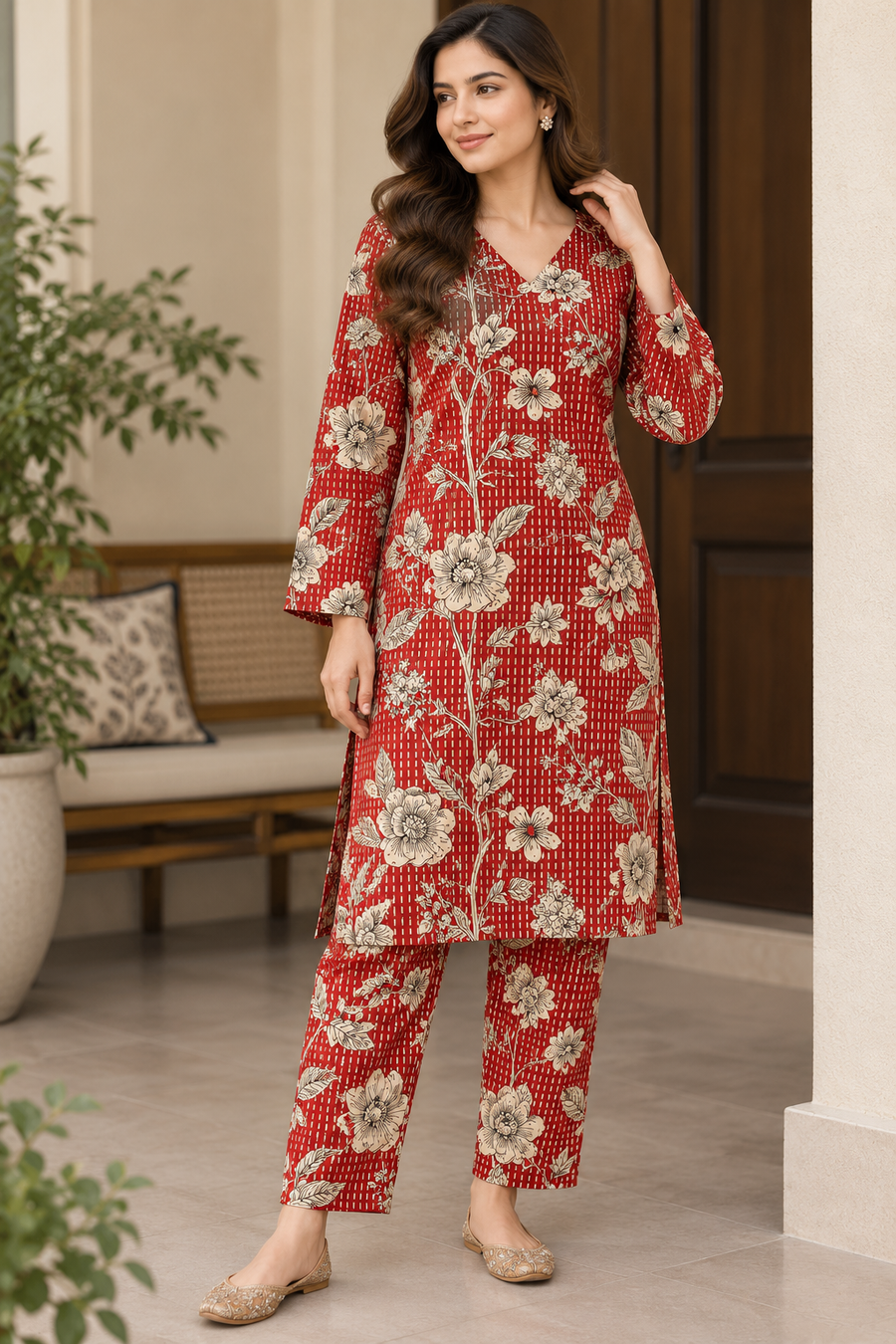 GIRLS STITCHED 2 PC SUIT - D15